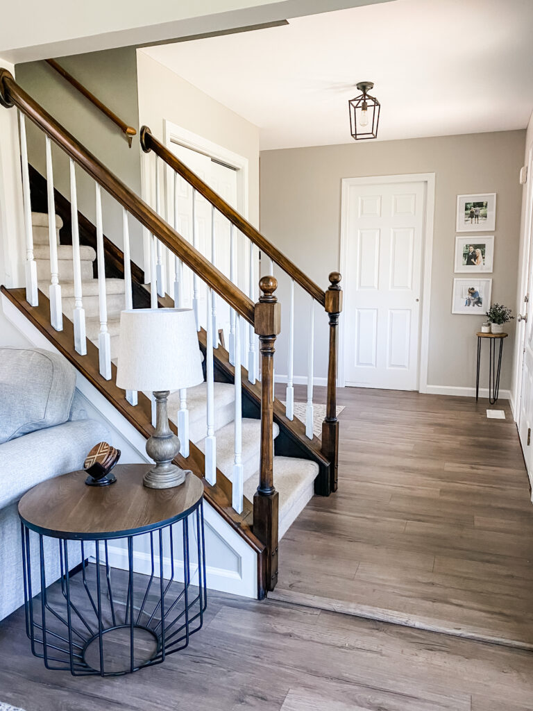 Modern Farmhouse DIY Staircase Railing