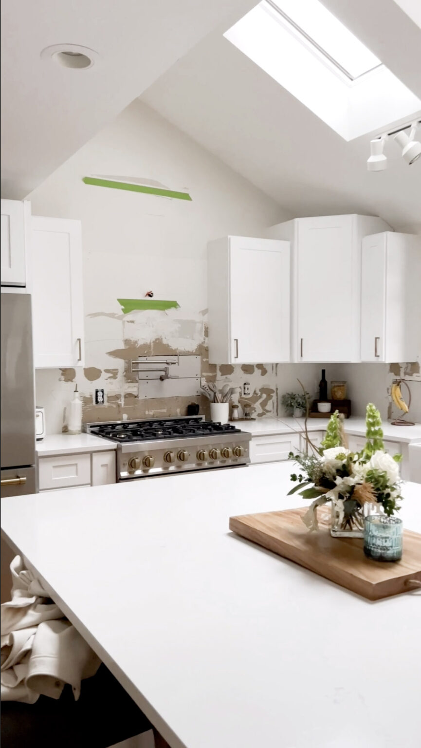 DIY Plaster Oven Range Hood Come Stay Awhile by Amanda Vernaci