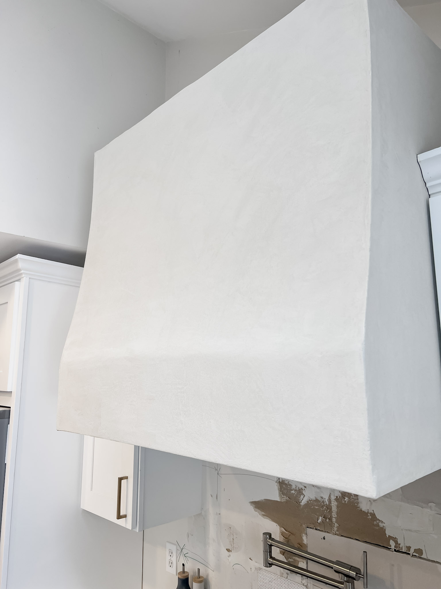 DIY Plaster Oven Range Hood Come Stay Awhile by Amanda Vernaci