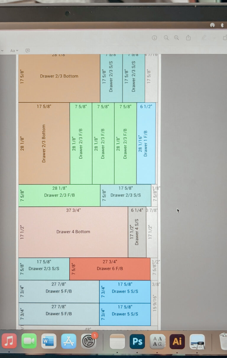Visual Drawer Layout How to Build a Drawer Box - Come Stay Awhile by Amanda Vernaci | Modern ...